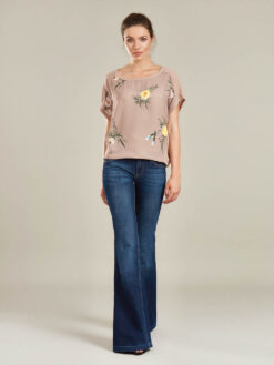 Alternative view of Bluza cappuccino motive florale