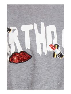 Bluzon gri Paiete Fashion BLUZE Dama Ieftine Online Casual | Bluze de Dama Ieftine Online | Tricouri Fete Primavara Vara Ieftine | Tricouri Fashion Moda Trend | Bluze cu Maneca Evazata | Pulovere Ieftine Online | Maieu Flamingo Maieuri Albe Flamingo Ieftine Magazin Online Femei Reduceri Bluze Elegante