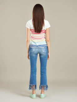 Alternative view of Tricou alb Rainbow