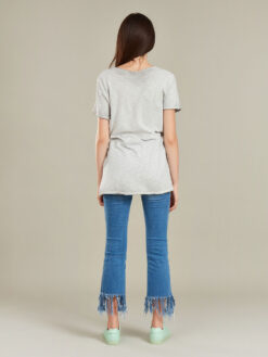 Tricou gri Flamingo TRICOURI Vara Online Ieftine Bumbac 2018 | Bluze de Dama Ieftine Online | Tricouri Fete Primavara Vara Ieftine | Tricouri Fashion Moda Trend | Bluze cu Maneca Evazata | Pulovere Ieftine Online | Maieu Flamingo | Maieuri Albe Flamingo Ieftine | Magazin Online Femei Reduceri | Tricouri
