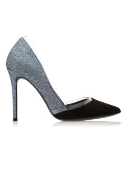 Cauti un Stiletto Negru Fashion de Ocazie cu Plastic? Colectia Mangata 2019 Stiletto Glitter Janine Negru Pantofi Nunta Piele Intoarsa Toc