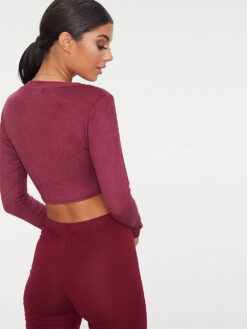 Cauti un Top Fashion Casual Online Ieftin? Descopera Colectia Mangata 2019 Bluza Bordo Maneca Lunga TOPURI Casual Dama Ieftine Online