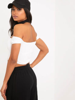 Cauti un Top Fashion Casual Online Ieftin? Descopera Colectia Mangata Bustiera Alba Fashion BLUZE Dama Vara Ieftine Online de Vacanta