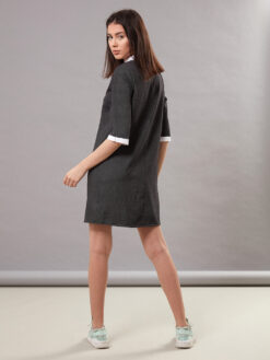 Cauti sa cumperi o Rochie Midi de Zi Eleganta? Descopera Rochiile Mangata Rochie de Zi Office Ieftina ROCHII Business Gri Maneca Toamna