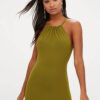 Vrei sa ai o aparitie de neuitat? Comanda o Rochie de Seara Mangata Glamour! Rochie scurta Verde Mulata ROCHII Majorat Club Ieftine Online