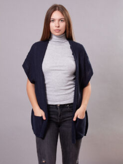 Cardigan Bleumarin Dama Tricot Cardigane Ieftine Toamna Online Deorece suntem femei si ne place sa experimentam | Comanda Online Mangata.ro