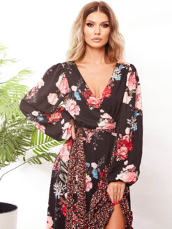 Cauti O Rochie de Vara Vaporoasa Lunga cu Imprimeu? Livrare Rapidă, Comanda pe Mangata.ro Rochie Lungă de Seară Voal Imprimeu Floral Vară MANGATA