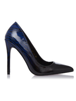 Cauti un Stiletto Elegant Fashion de Ocazie? Descopera Colectia Mangata 2020 Stiletto Negru Animal Print Zebra Albastru Eleganti Toc Subtire