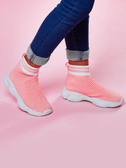 Cauti o Gheata Deosebita pentru Fetite? Descopera Colectia Mangata Kids Ghete de Copii Fete Casual Sport Roz Talpa Alba Incaltaminte