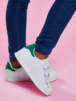 Cauti un Adidas Deosebit pentru Copii? Descopera Colectia Mangata Kids Adidasi Albi Verzi Copii Casual Scoala Incaltaminte Ieftina Online