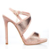 Cauti un o Sanda Eleganta Nude Roze de Ocazie? Descopera Colectia Mangata 2020 Sandale Nude Roze de Seara Elegante Toc Inalt MANGATA