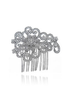 Cauti un Pieptene de Mireasa cu Cristale? Descopera Mangata Jewelry Piptene Argintiu cu Cristale Accesorii Par Piepteni Mireasa MANGATA