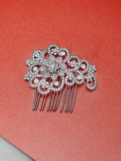 Cauti un Pieptene de Mireasa cu Cristale? Descopera Mangata Jewelry Piptene Argintiu cu Cristale Accesorii Par Piepteni Mireasa MANGATA