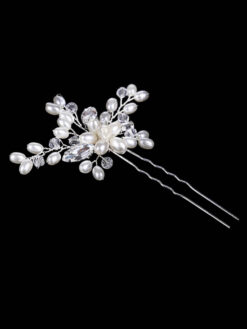 Cauti un Pin de Mireasa cu Cristale? Descopera Mangata Jewelry Pin Argintiu Coafura Mireasa Cristale Elegant Piepteni Mireasa MANGATA