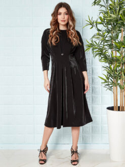 Cauti o Rochie de Zi Deosebita? Descopera si Comanda Online pe Mangata.ro | Rochie de Seara Neagra Maneca Lunga Rochii Fashion MANGATA