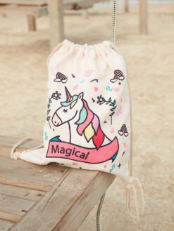 Cauti un Rucsac pentru Copii Modern Online? Descopera Noua Colectie Mangata.ro | Rucsac Alb Copii Fetite Unicorn Frumos Rucsaci Casual MANGATA