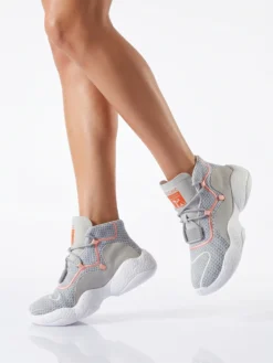 Alternative view of Sneakers de Damă Gri cu Talpă Albă