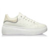 Adidasi Dama Albi Casual Talpa Inalta Glitter Ieftini MANGATA