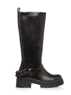 Cauti o Cizma Lunga Neagra In Trend? Descopera Colectia Mangata si Comanda Cizme de Dama Negre Lungi Piele Toamna Moderne MANGATA
