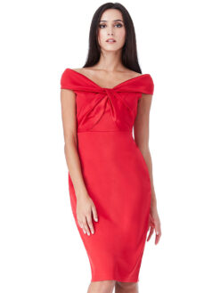 Cauti o Rochie Midi de Ocazie Eleganta? Descopera Colectia Mangata Rochie Eleganta De Seara Midi Rosie Satin Decolteu MANGATA