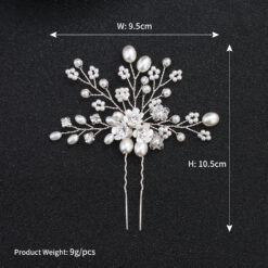 Cauti un Pin de Mireasa cu Perle? Descopera Mangata Jewelry Pin Argintiu Perle Cristale Coafura Mireasa Nunta MANGATA Online