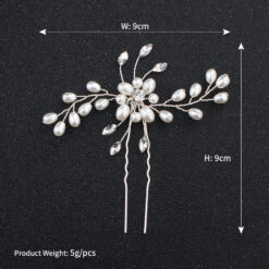 Cauti un Pin de Mireasa cu Perle? Descopera Mangata Jewelry Pin Elegant Perle Cristale Coafura Nunta Mireasa Online MANGATA