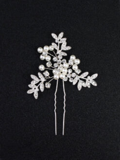 Cauti un Pin de Mireasa cu Perle? Descopera Mangata Jewelry Pin Perle Coafura Mireasa Argintiu Cristale Elegant MANGATA