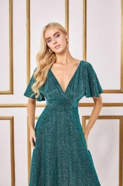 Cauti o Rochie Lunga Eleganta? Descopera cea mai noua Colectie Online Rochie Lunga Eleganta Verde Spate Gol de Seara MANGATA