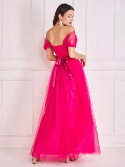 cauti o Rochie Lunga de Seara Deosebita? Comanda pe Mangata.ro Rochie Lunga Eleganta de Ocazie Roz MANGATA, Livrare Rapida
