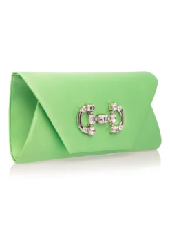 Cauti un Clutch Elegant? Comanda acum unul special pe Mangata.ro | Clutch Elegant de Ocazie Satin Verde Smarald Poșete Nunta Menbur
