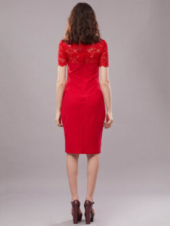Alternative view of Rochie Midi Elegantă Dantelă Lilian