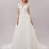 Cauti o Rochie de Mireasă Specială? Comanda Online pe Mangata.ro | Rochie de Mireasă Dantelă Mânecă Lungă MANGATA, Livrare Rapidă