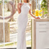 Cauti o Rochie de Mireasă Specială? Comanda Online pe Mangata.ro | Rochie de Mireasă Sirena Albă Paiete şi Cristale MANGATA, Livrare Rapidă