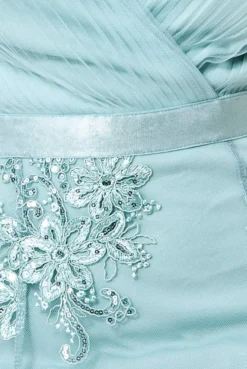 Cauti o Rochie de Ocazie Speciala? Descopera Colectia Mangata.ro Rochie Seară Lunga Verde Dantela Asimetrica Decolteu MANGATA