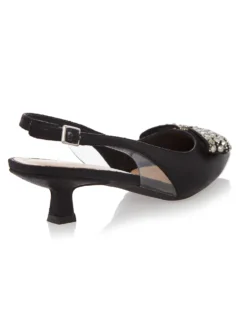 Cauti Sandale de Ocazie Deosebite? Descopera Online Colectia Mangata Sandale Negre Elegante Toc Mic Comod Fundă Menbur Livrare Rapida