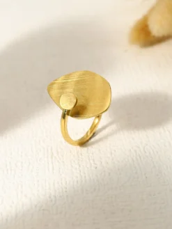 Inel Minimalist Casual Fashion Placat cu Aur MANGATA, Vino si Descopera Bijuteriile in Trend Mangata. Fii la Moda! Livrare Rapida