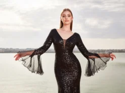 Cauti o Rochie Lunga de Ocazie Deosebita? Descopera Colectia Noua Rochie Lunga Eleganta de Seara Paiete Ocazie Nasa MANGATA