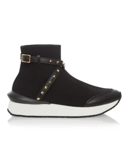 Cauti Ghete Negre Sport Casual In Trend? Descopera Colectia Mangata Ghete de Damă Negre Sport Casual Rockstuds Aurii MENBUR, Livrare Rapida