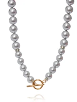 Cauti Bijuterii Speciale? Descopera pe MANGATA Colier de Dama Elegant cu Perle Argintii de Mallorca MANGATA, Livrare Rapida, Calitate