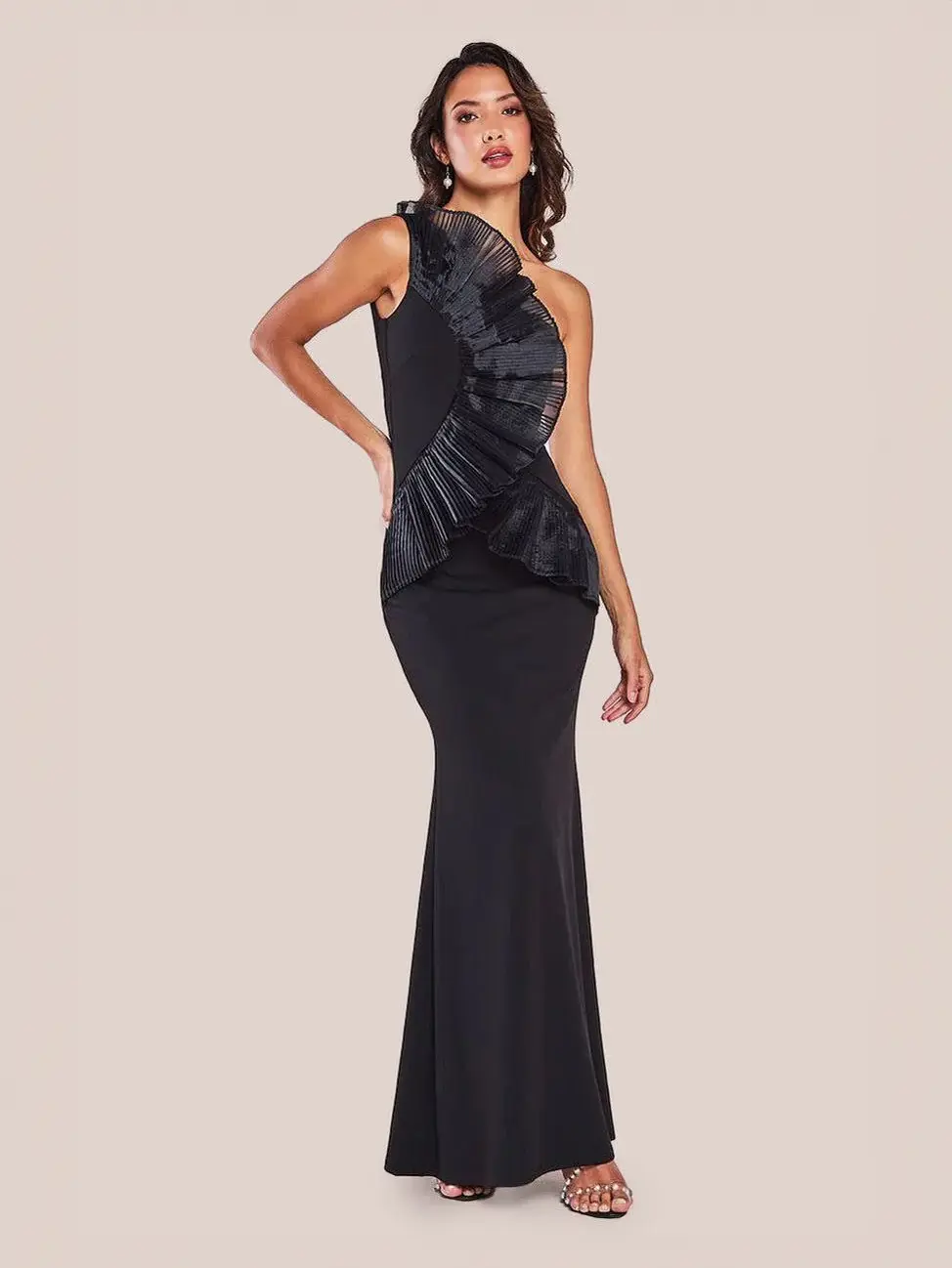 Cauti o Rochie Lunga Eleganta Deosebita? Descopera Colectia Mangata Rochie Eleganta de Ocazie Neagra Mulata MANGATA, Livrare Rapidă