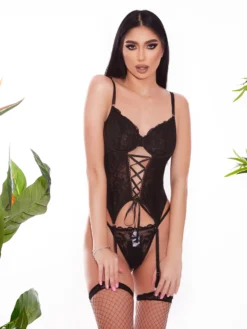 Cauti Lenjerie Intima Seducatoare? Descopera Colectia pe Mangata.ro Set Lenjerie Intimă Damă Dresuri Plasă MANGATA, Livrare Rapida