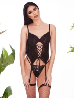 Cauti Lenjerie Intima Seducatoare? Descopera Colectia pe Mangata.ro Set Lenjerie Intimă Damă Dresuri Plasă MANGATA, Livrare Rapida