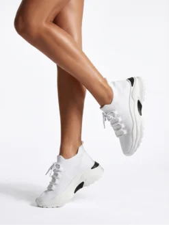 Cauti un Adidas Alb in Trend Deosebit? Descopera Colectia Mangata | Adidasi Albi de Vara Tip Ciorap Casual Sport MANGATA