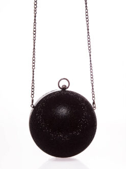 Cauti o Poseta Eleganta Neagră de Ocazie? Comanda pe Mangata.ro | Clutch MENBUR Negru de Ocazie Bilă Cristale MANGATA, Livrare Rapidă