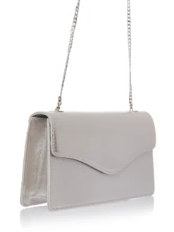 Cauti un Clutch Auriu de Nunta? Comanda acum unul special pe Mangata.ro | Poșetă Menbur Elegantă Argintie de Ocazie Lant MANGATA, Livrare Rapida