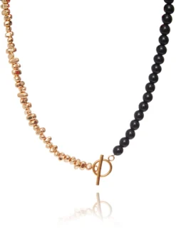 Cauti Bijuterii Speciale? Descopera pe MANGATA Choker Placat cu Aur Perle Negre de Mallorca MANGATA, Livrare Rapida, Calitate