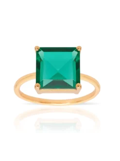 Inel Auriu Piatra Semipretioasa Turmalina Verde MANGATA, Vino si Descopera Bijuteriile in Trend Mangata. Fii la Moda! Livrare Rapida