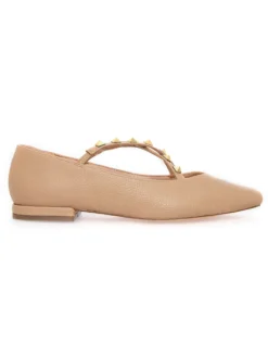 Cauti Balerini Menbur Nude Accesorizati Rockstuds Aurii? Descopera Online Colectia Noua MANGATA si Comanda Perechea Favorita