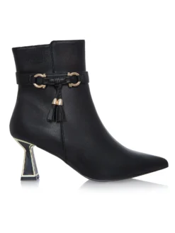 Cauti Botine in Trend Deosebite? Descopera Online Colectia Mangata Botine Menbur Negre Toc Mic Clepsidra Comode Raymi MANGATA, Livrare Rapidă