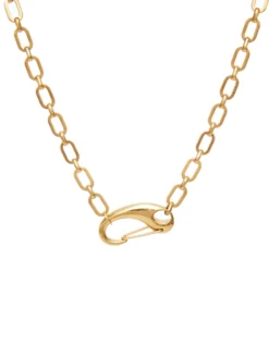 Alternative view of Colier 2 in 1 Casual Elegant Auriu Cruce Cristale Lila